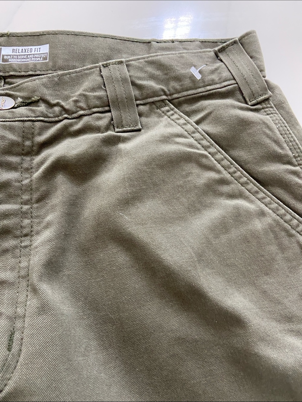 Carhartt Olive Green Relaxed Fit Work Pants - Picture 9 of 16
